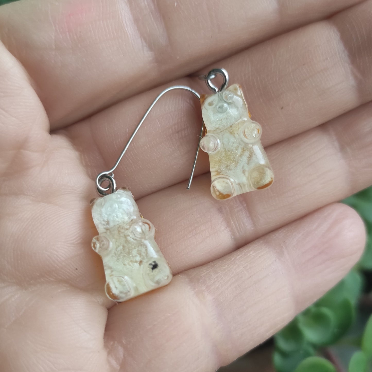 Висящи обеци мечета в жълто