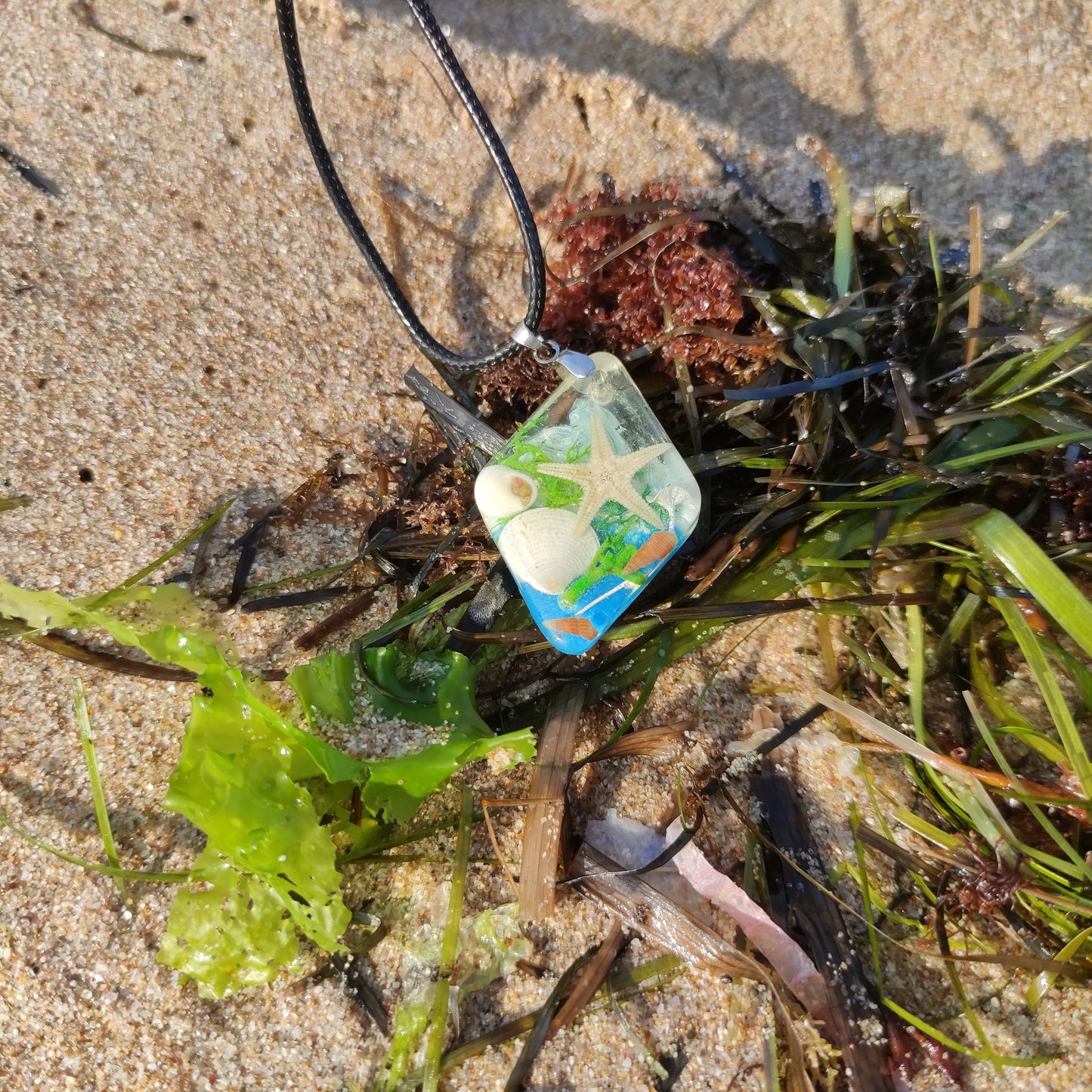 Тюркоазено колие с морска звезда