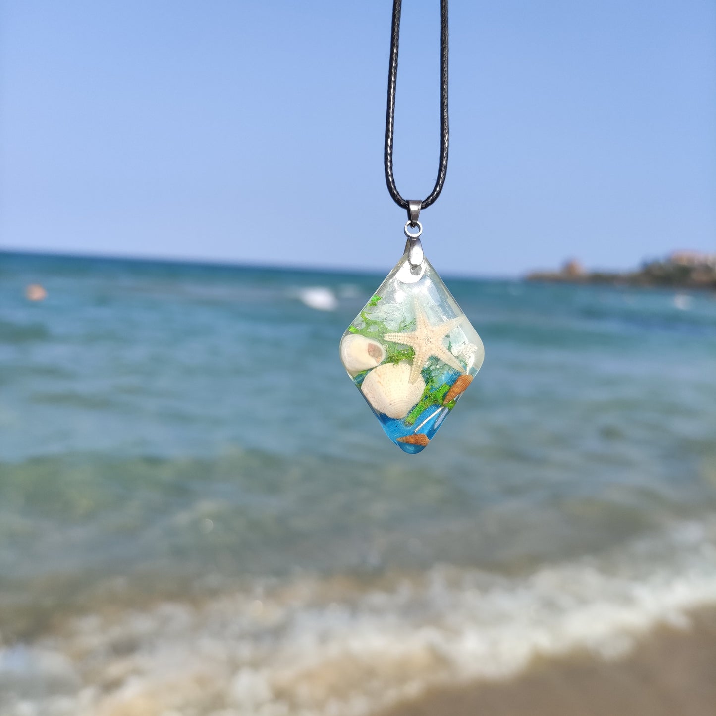 Тюркоазено колие с морска звезда